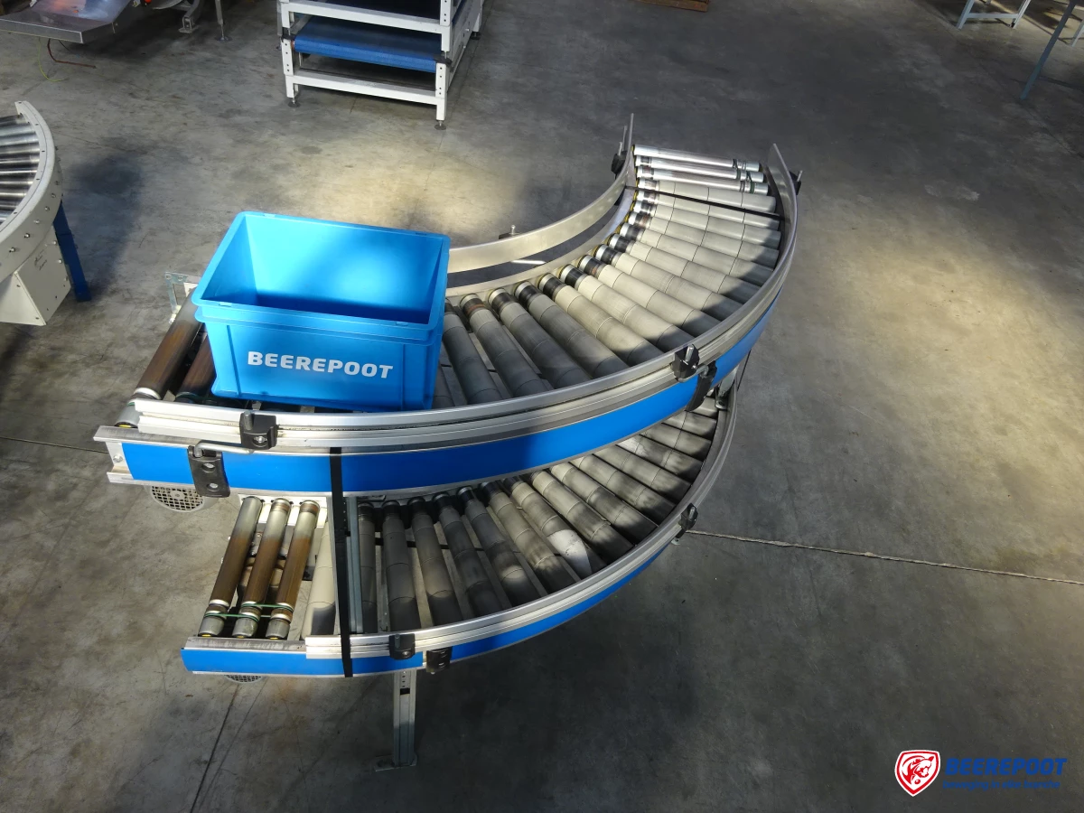 Rollenbaanbocht, excl. poten per bocht - Beerepoot BV