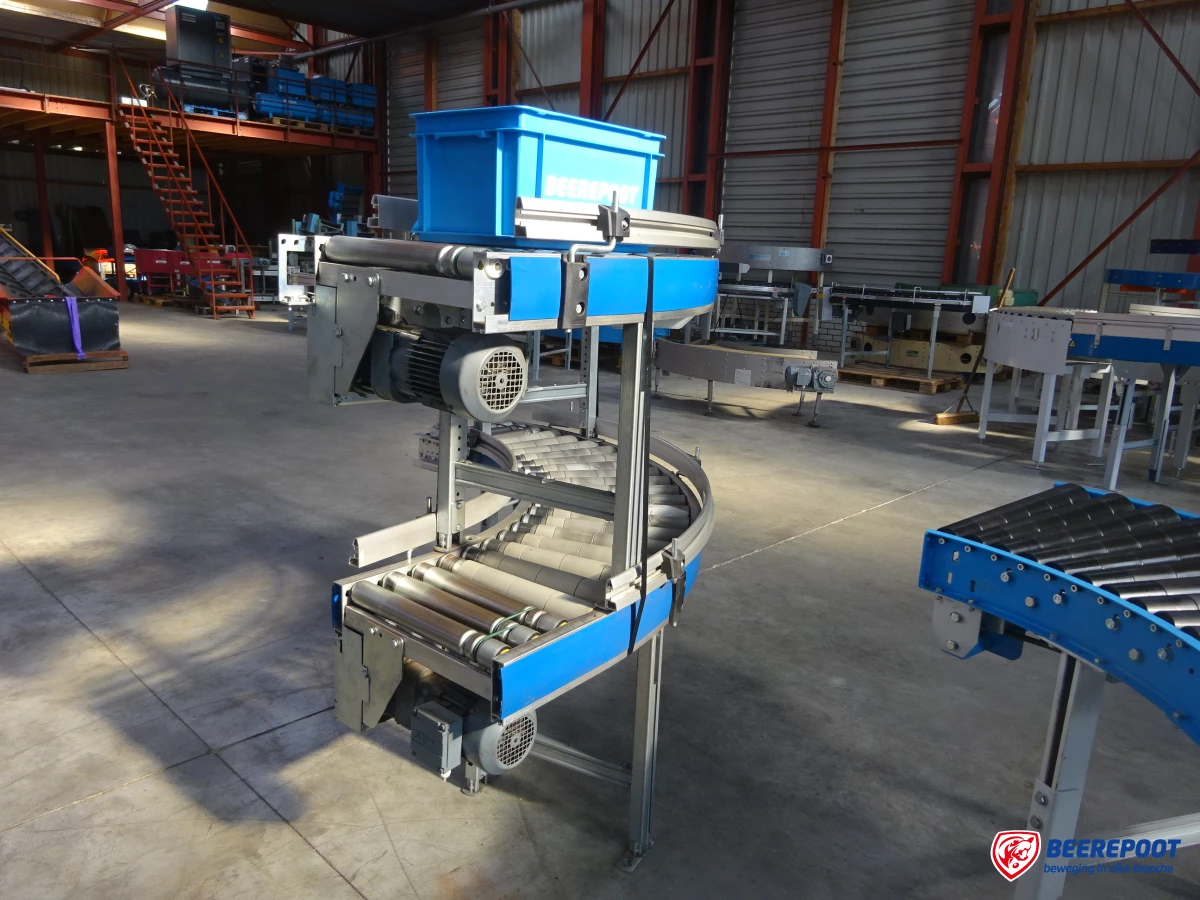 Rollenbaanbocht, excl. poten per bocht - Beerepoot BV