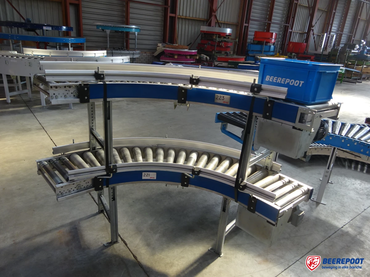 Rollenbaanbocht, excl. poten per bocht - Beerepoot BV